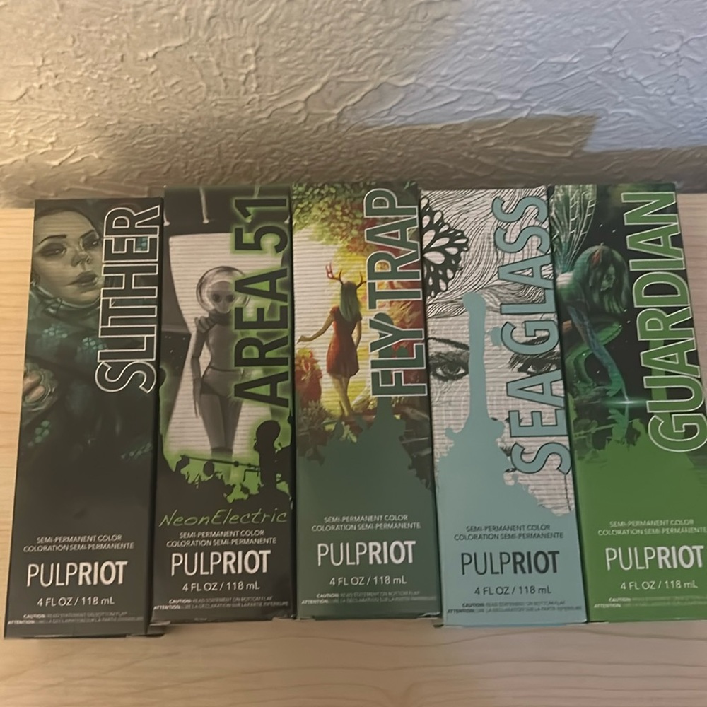 Pulp riot green shades of direct dye hair color last up to 28 shampoos